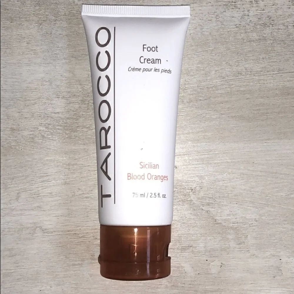 New, sealed Tarocco Sicilian Blood Orange foot cream with menthol